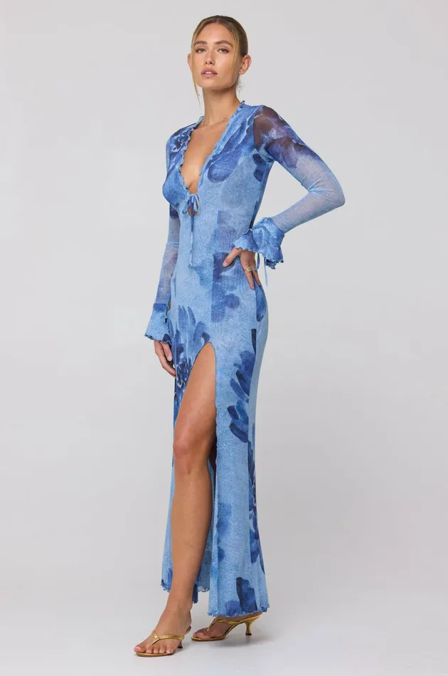 RESA Wedding Guest Lennon Maxi In Indigo 8211 Women