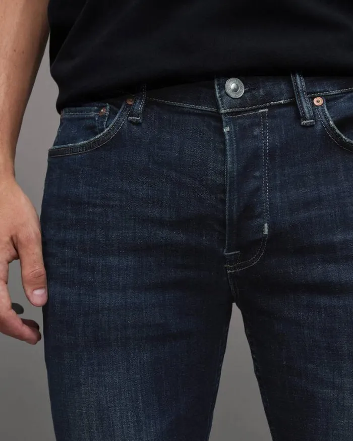 Rex Slim Fit Soft Stretch Denim Jeans Indigo Men AllSaints Jeans