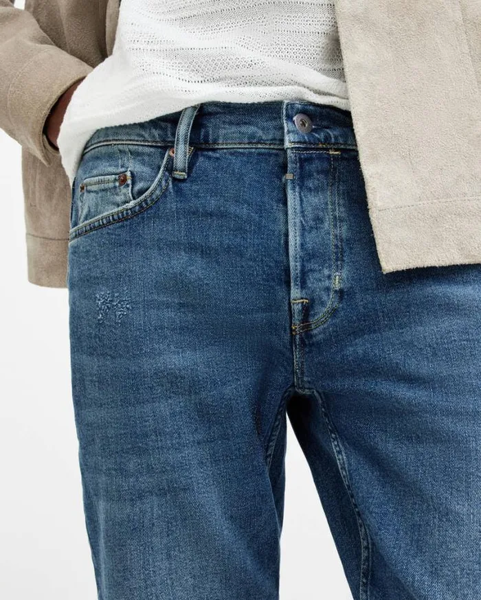 Rex Slim Fit Stretch Denim Jeans Dirty Indigo Men AllSaints Pants