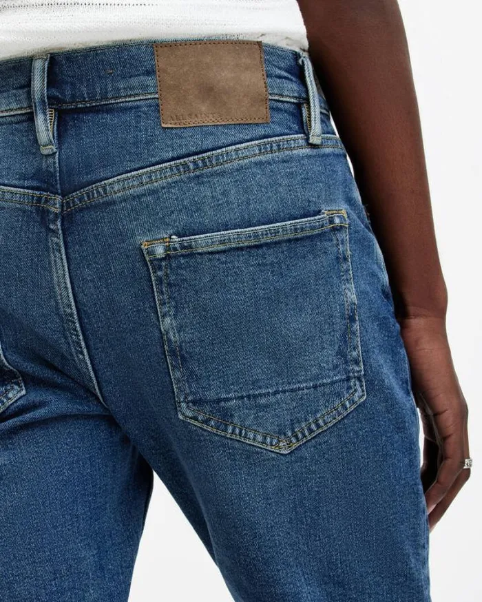 Rex Slim Fit Stretch Denim Jeans Dirty Indigo Men AllSaints Pants