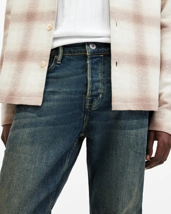 Rex Slim Fit Stretch Denim Jeans Tinted Indigo Men AllSaints Pants