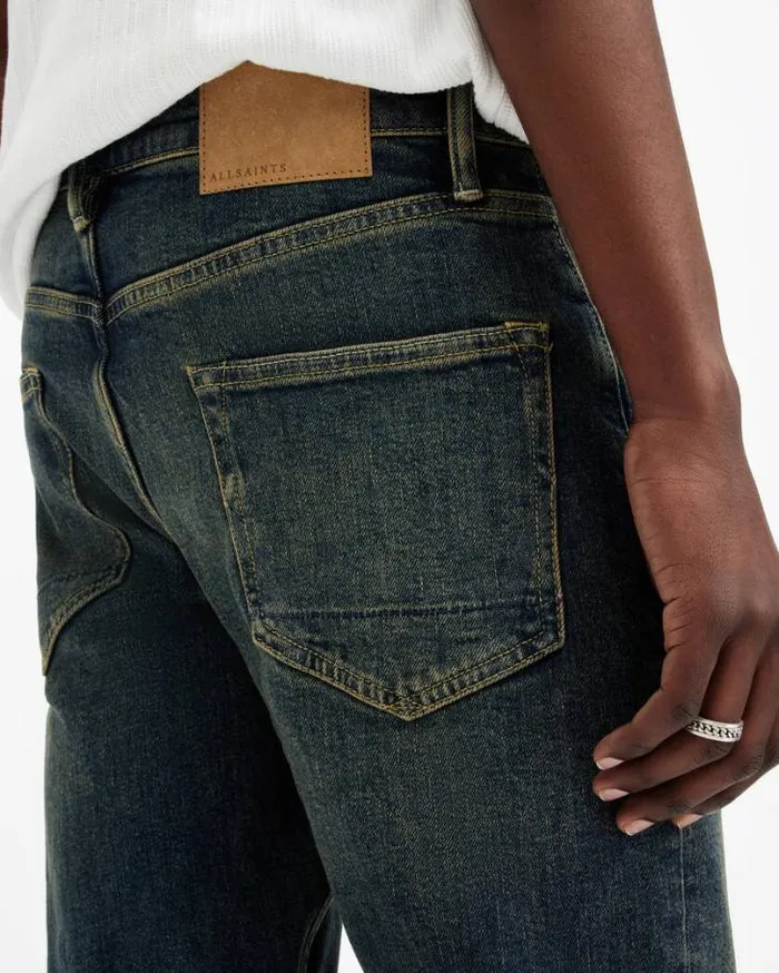 Rex Slim Fit Stretch Denim Jeans Tinted Indigo Men AllSaints Pants