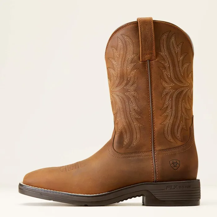 Ridgeback Cowboy Boot Oily Distressed Tan Men Ariat Western Boots