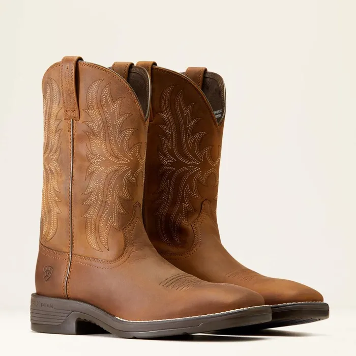 Ridgeback Cowboy Boot Oily Distressed Tan Men Ariat Western Boots
