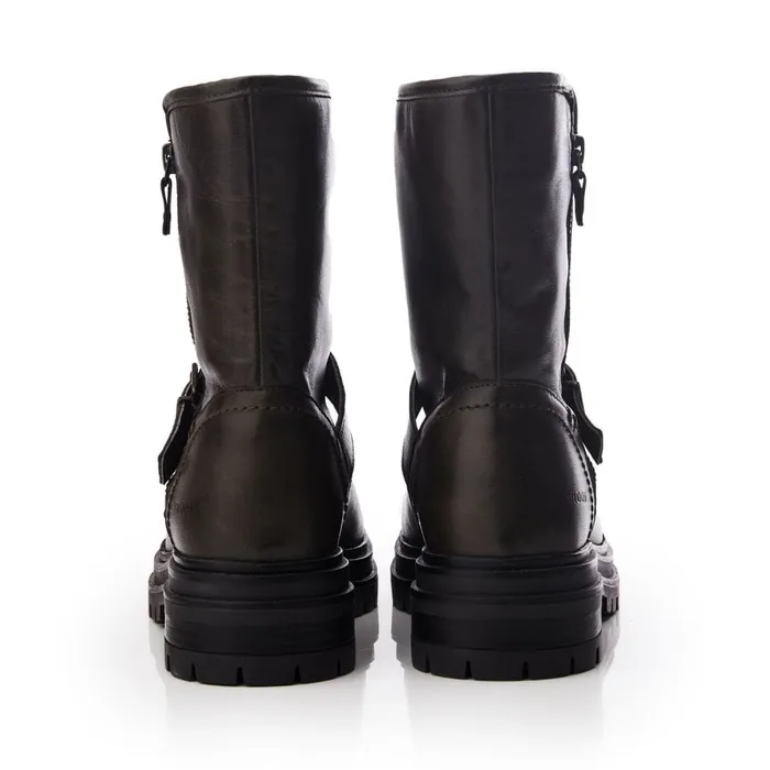 Riding And Flat Boots Women Moda In Pelle Shoon Sh Infell Olive Leather