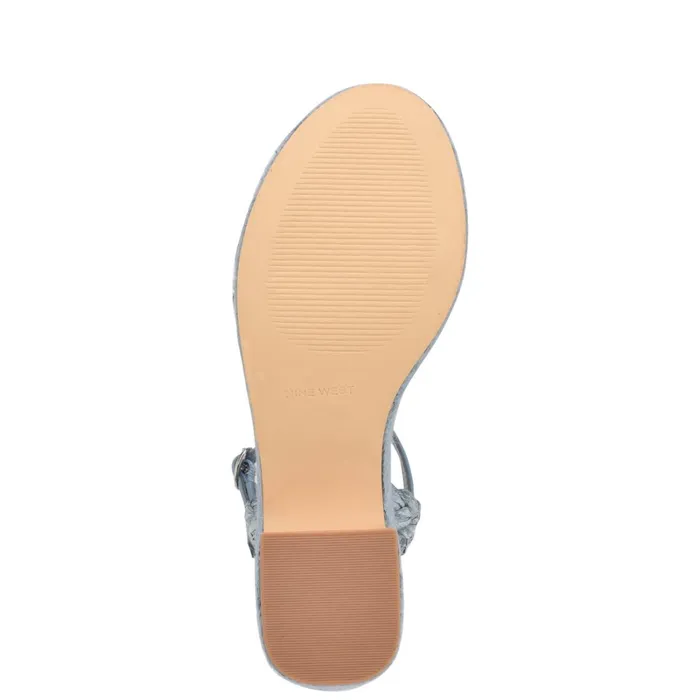 Rivva Heeled Espadrille Sandals Mist Blue Women Nine West Sandals