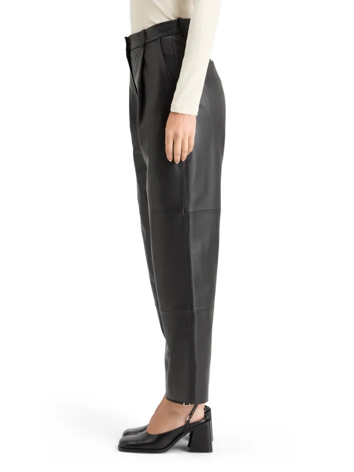ROBYN NAPPA LEATHER PANT Evening Black Women Scotch and Soda Pants