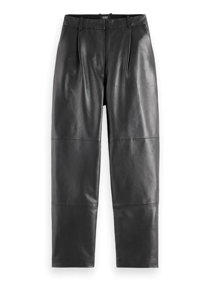 ROBYN NAPPA LEATHER PANT Evening Black Women Scotch and Soda Pants