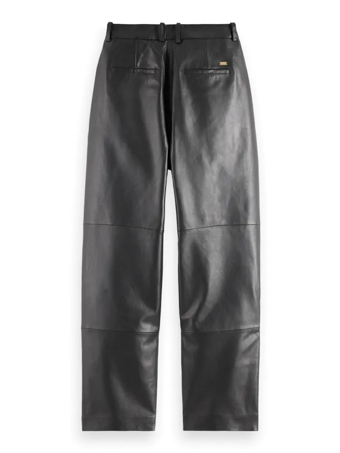 ROBYN NAPPA LEATHER PANT Evening Black Women Scotch and Soda Pants