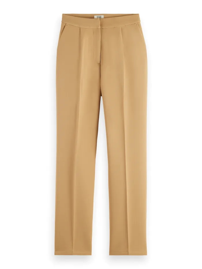 ROBYN RELAXED POLY CREPE PANT Desert Sand Women Scotch and Soda Pants