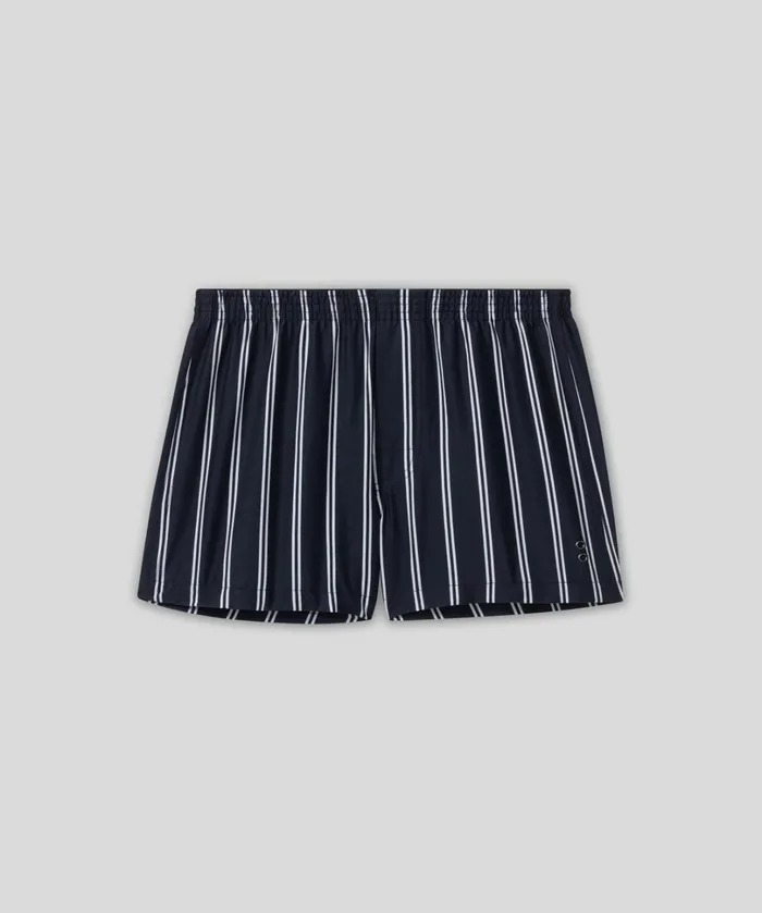 Ron Dorff Boxer Shorts W Double Stripes Navy Men Boxer Shorts