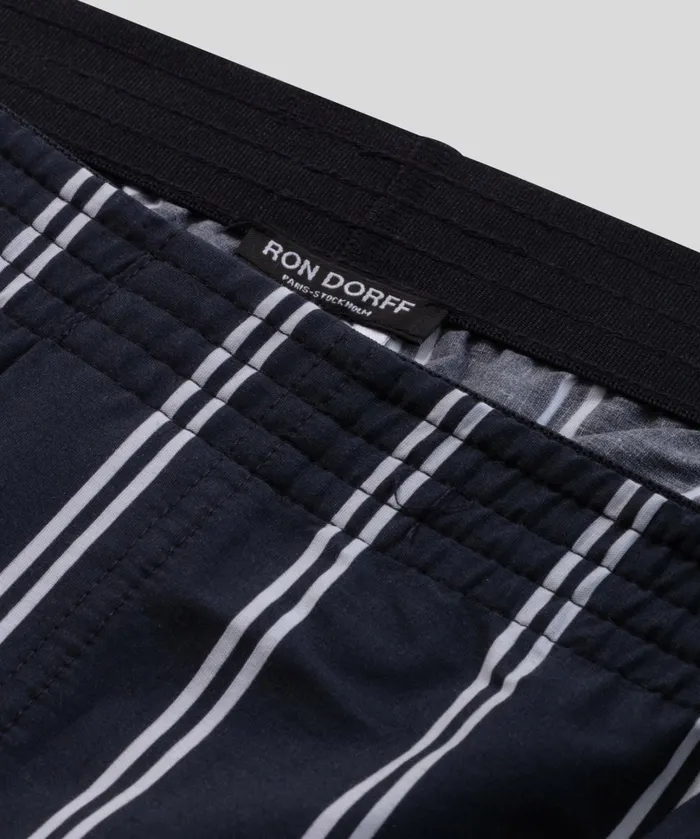 Ron Dorff Boxer Shorts W Double Stripes Navy Men Boxer Shorts