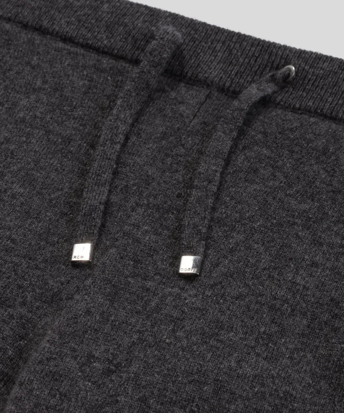 Ron Dorff Cashmere Pants Dark Grey Melange Men Cashmere and Knitwear Pants
