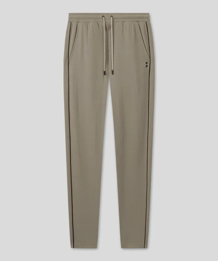 Ron Dorff Cotton Piqu Pants W Piping Dusty Beige Men Pants