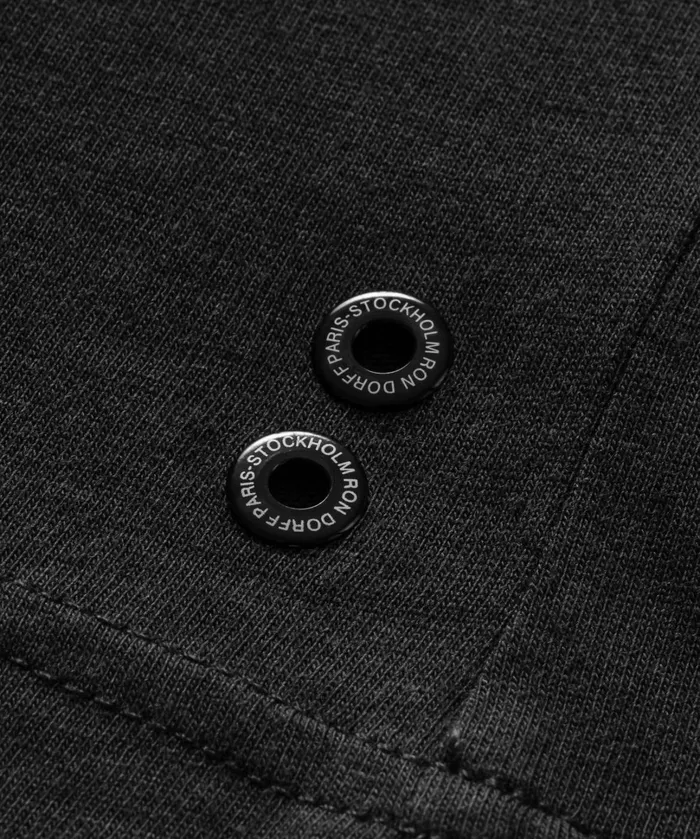 Ron Dorff Long Sleeved TShirt Eyelet Edition Black Men TShirts