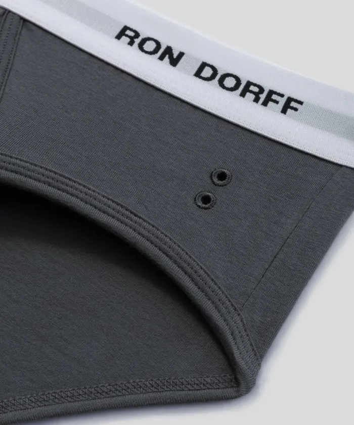 Ron Dorff RON DORFF YFront Briefs Lava Grey Men Loungewear