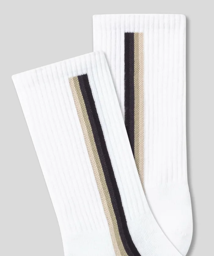 Ron Dorff Sports Socks W Side Lines Off White Men Sneakers and Sports Socks Ron Dorff Sports Socks W Side Lines Off White Men Sneakers and Sports Socks