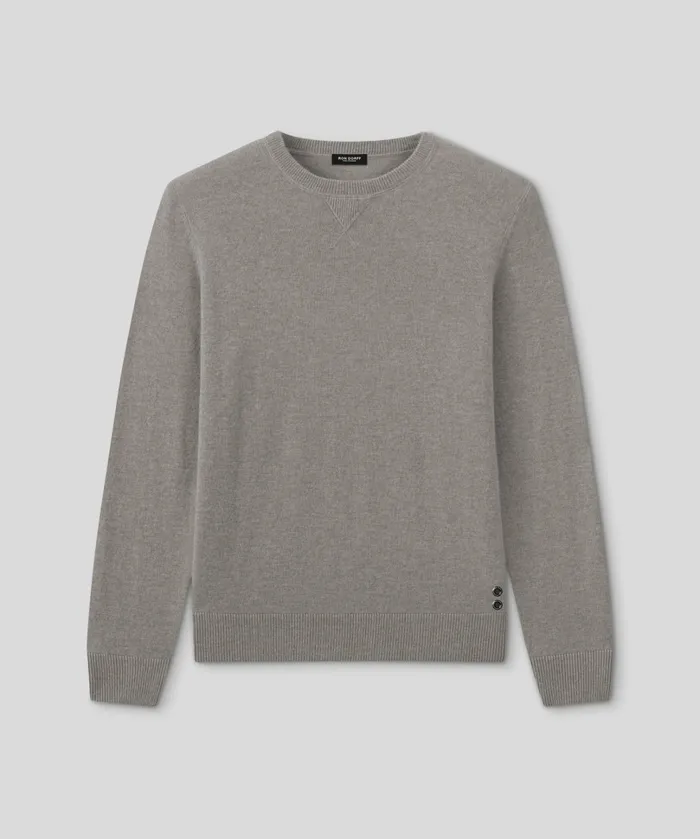 Ron Dorff Wool Cashmere Sweater Dusty Beige Men Cashmere and Knitwear Tops