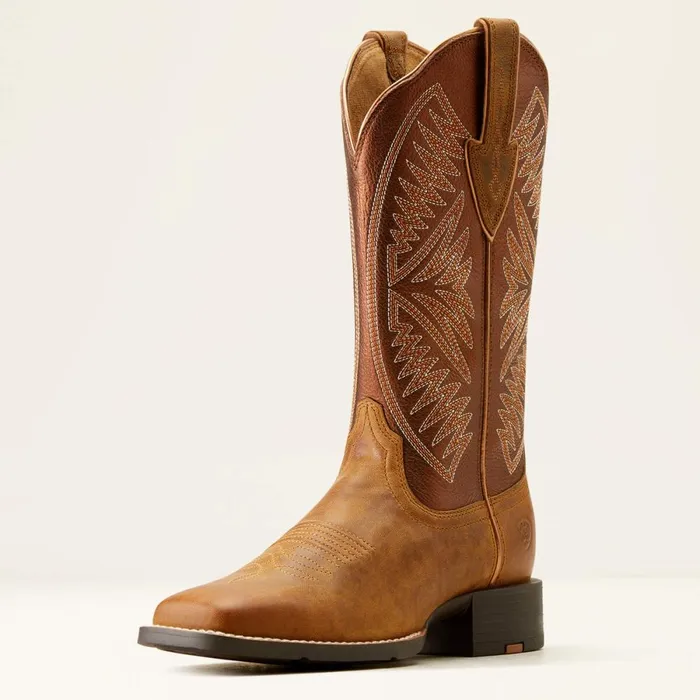 Round Up Ruidoso Western Boot Pearlburnished Chestnut Women Ariat Western Boots