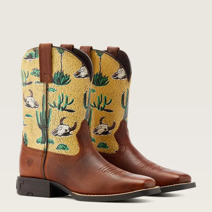 Round Up Wide Square Toe Western Boot Spiced Cider Kids Ariat Big Kids039 Footwear Round Up Wide Square Toe Western Boot Spiced Cider Kids Ariat Big Kids039 Footwear