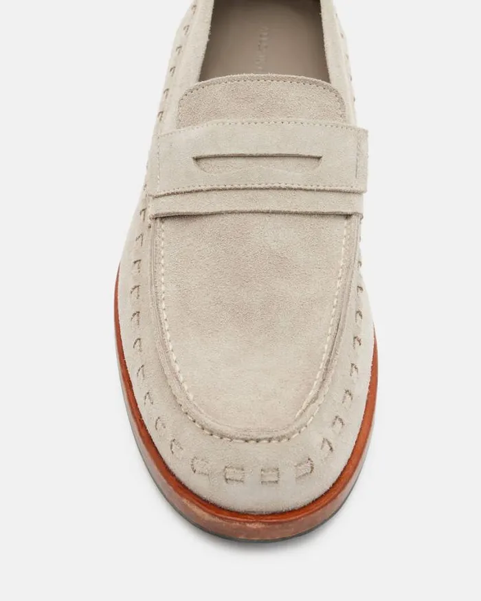 Sammy Leather Loafer Shoes Sand Men AllSaints Shoes and Boots