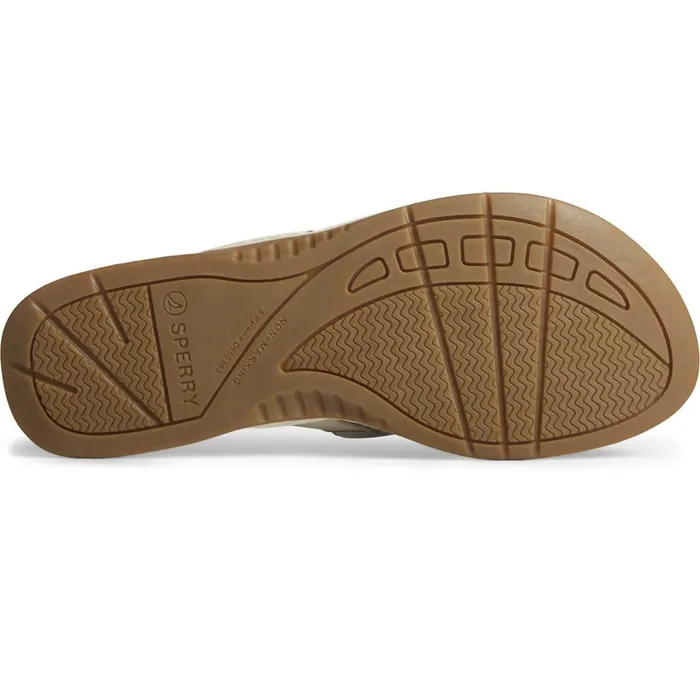 Sandals Women Sperry Seafish Metallic Flip Flop Platinum Sandals Women Sperry Seafish Metallic Flip Flop Platinum