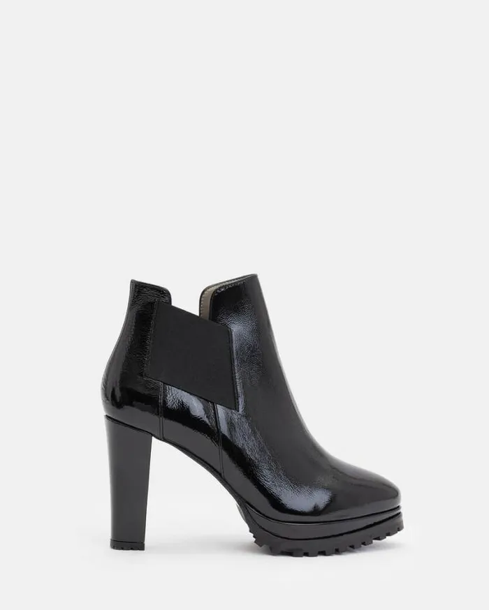 Sarris Patent Leather Boots Black Women AllSaints Shoes and Boots
