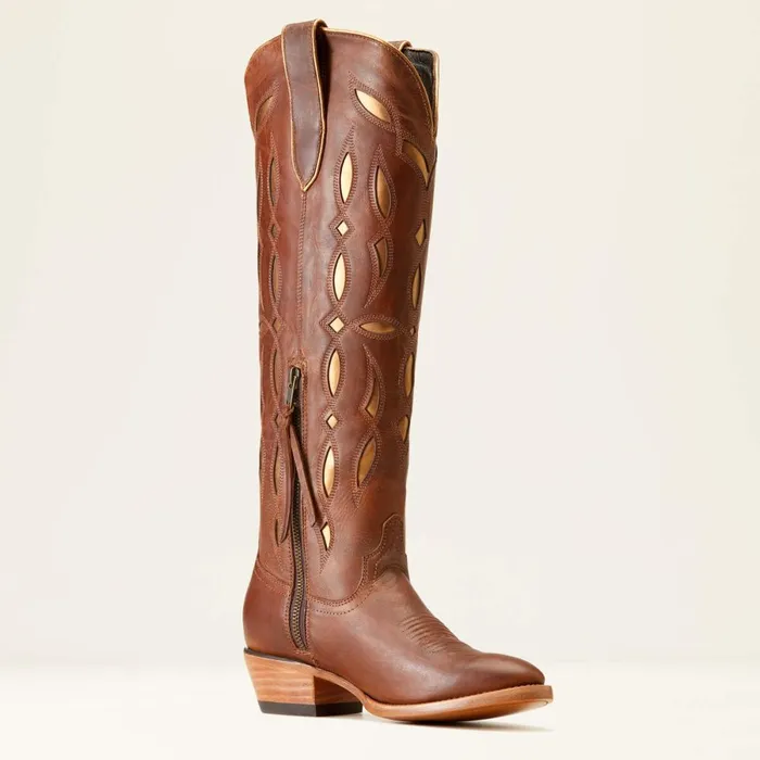 Saylor StretchFit Western Boot Chic Brown Women Ariat Western Boots Saylor StretchFit Western Boot Chic Brown Women Ariat Western Boots