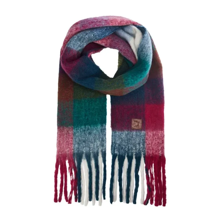 Scarves Women Moda In Pelle Amarascarf Teal Textile