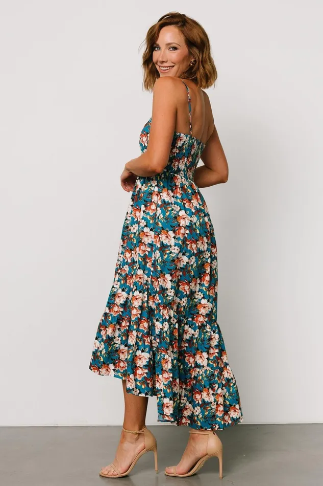 Shari Tank Maxi Dress Deep Blue Floral Women Baltic Born Maxi Dresses Shari Tank Maxi Dress Deep Blue Floral Women Baltic Born Maxi Dresses