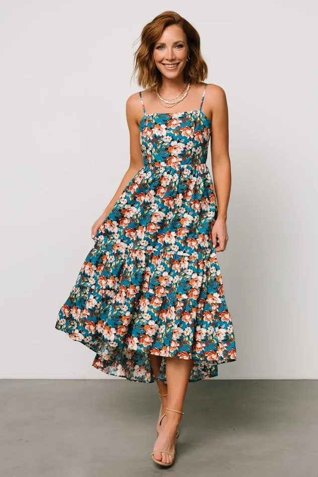 Shari Tank Maxi Dress Deep Blue Floral Women Baltic Born Maxi Dresses Shari Tank Maxi Dress Deep Blue Floral Women Baltic Born Maxi Dresses