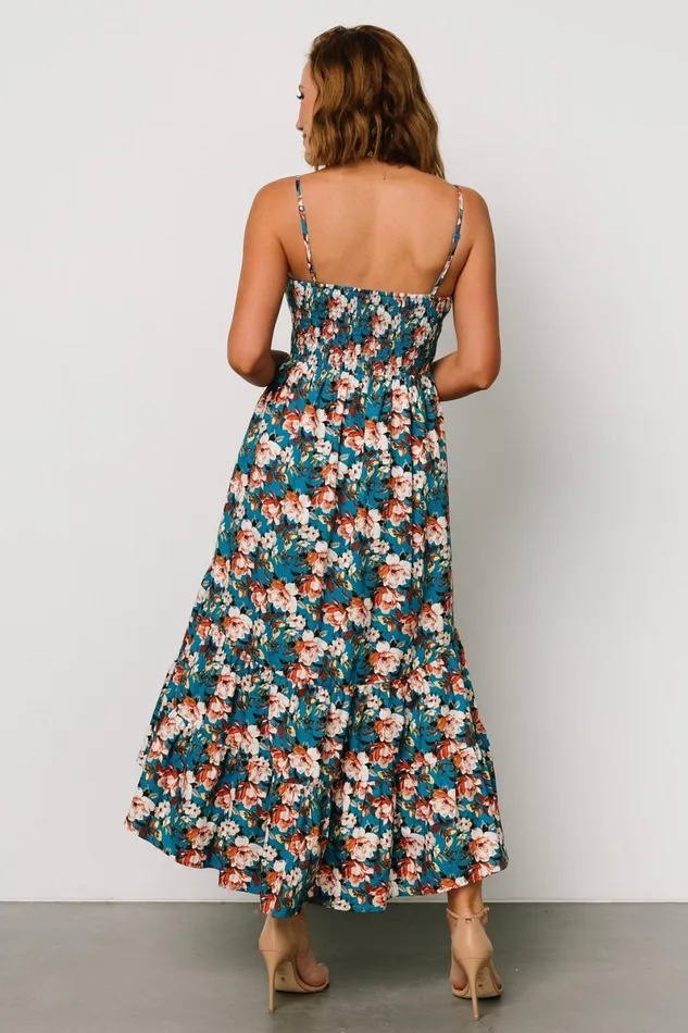 Shari Tank Maxi Dress Deep Blue Floral Women Baltic Born Maxi Dresses Shari Tank Maxi Dress Deep Blue Floral Women Baltic Born Maxi Dresses