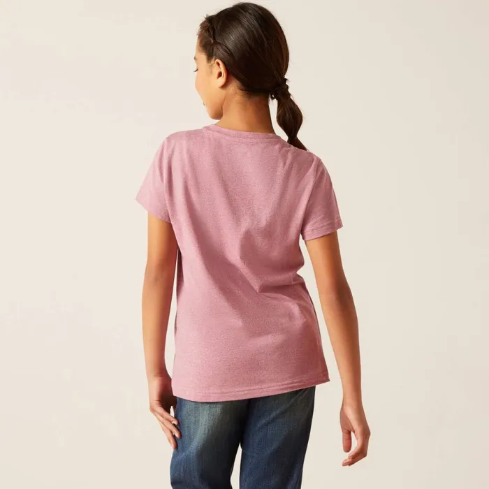 Shield TShirt Rose Mesa Heather Kids Ariat TShirts and Polos Shield TShirt Rose Mesa Heather Kids Ariat TShirts and Polos