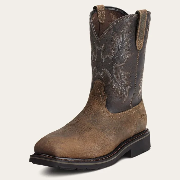 Sierra Puncture Resistant Steel Toe Work Boot Earth Men Ariat Work Boots