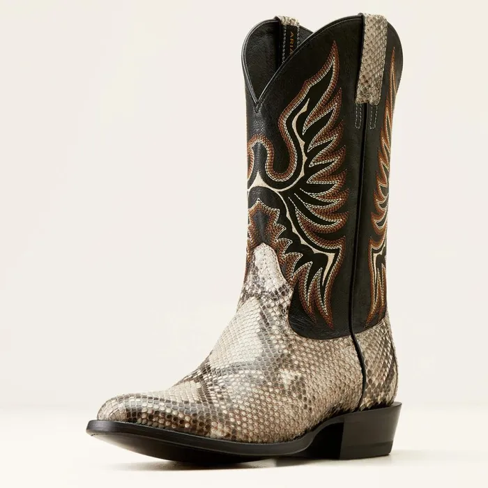 Slick Cowboy Boot Natural Pythonluxe Black Men Ariat Western Boots