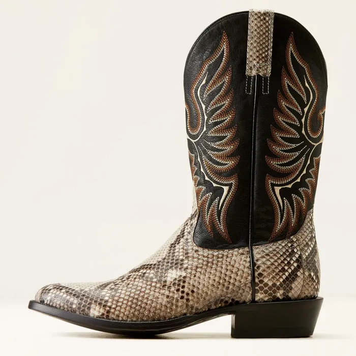 Slick Cowboy Boot Natural Pythonluxe Black Men Ariat Western Boots Slick Cowboy Boot Natural Pythonluxe Black Men Ariat Western Boots