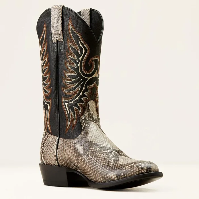 Slick Cowboy Boot Natural Pythonluxe Black Men Ariat Western Boots Slick Cowboy Boot Natural Pythonluxe Black Men Ariat Western Boots
