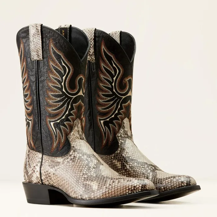 Slick Cowboy Boot Natural Pythonluxe Black Men Ariat Western Boots Slick Cowboy Boot Natural Pythonluxe Black Men Ariat Western Boots