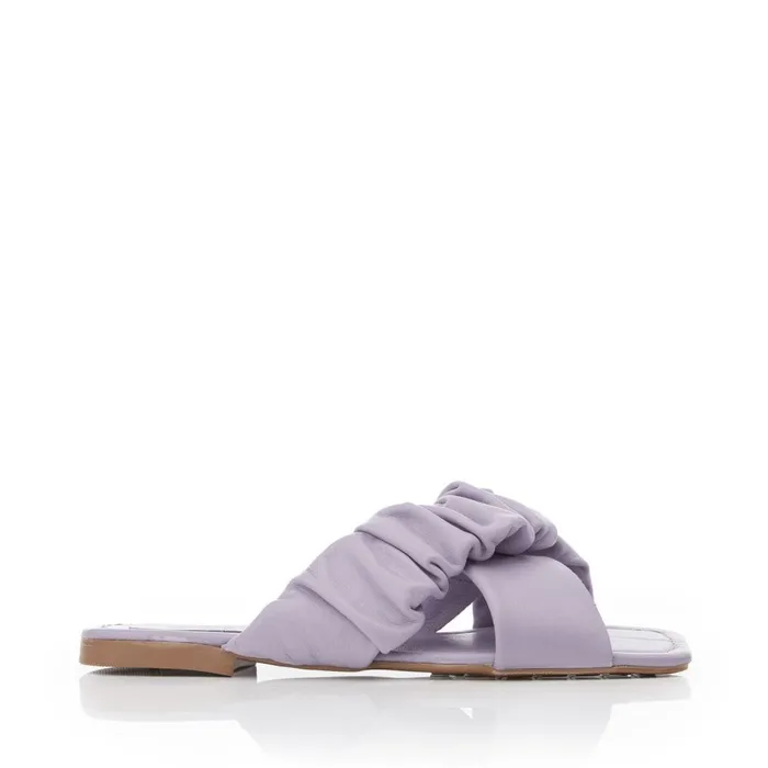 Slider Sandals Women Moda In Pelle Ajayy Grey Leather