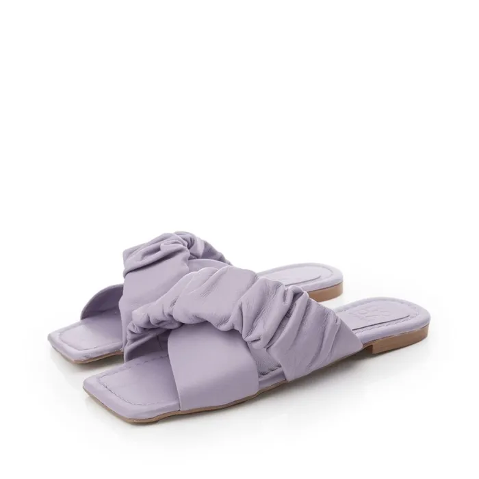 Slider Sandals Women Moda In Pelle Ajayy Grey Leather