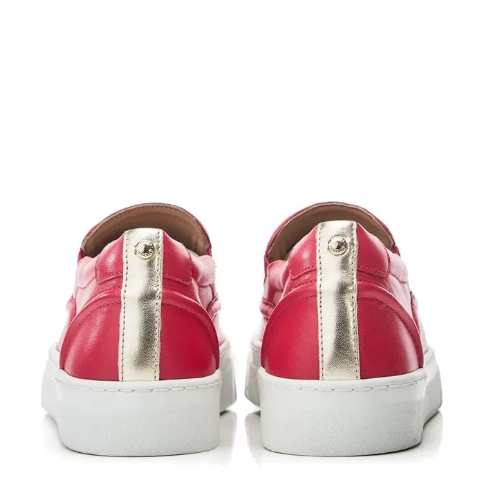 SlipOn Trainers Women Moda In Pelle Adreenia Raspberry Leather