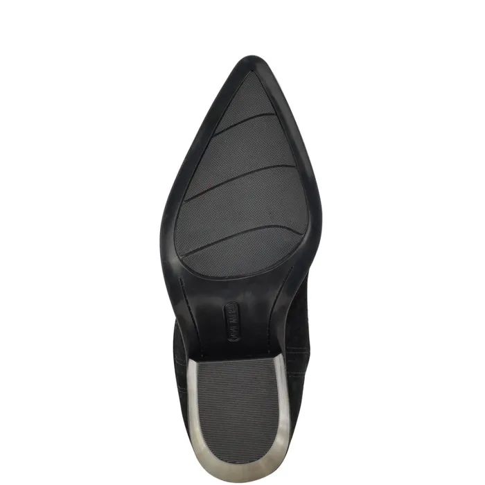 Smash Western Boots Black Suede Women Nine West Boots and Booties