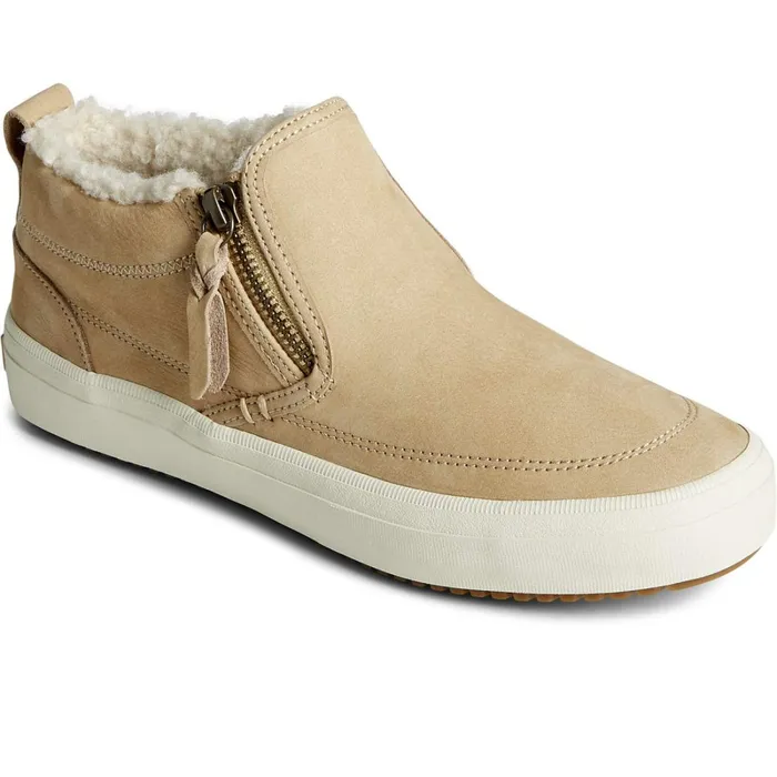 Sneakers Women Sperry Crest Side Zip Cozy Sneaker Khaki Sneakers Women Sperry Crest Side Zip Cozy Sneaker Khaki