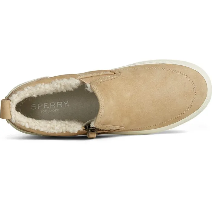 Sneakers Women Sperry Crest Side Zip Cozy Sneaker Khaki Sneakers Women Sperry Crest Side Zip Cozy Sneaker Khaki