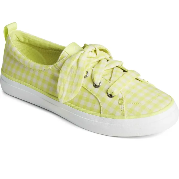 Sneakers Women Sperry Crest Vibe Gingham Sneaker Lime Sneakers Women Sperry Crest Vibe Gingham Sneaker Lime