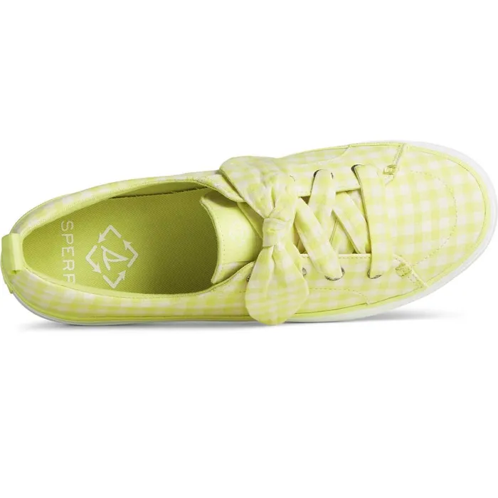 Sneakers Women Sperry Crest Vibe Gingham Sneaker Lime Sneakers Women Sperry Crest Vibe Gingham Sneaker Lime