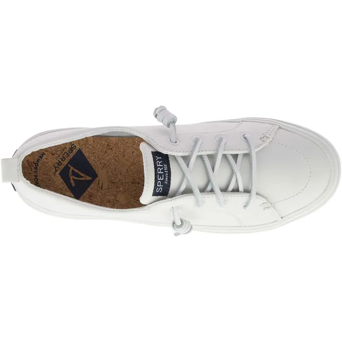 Sneakers Women Sperry Crest Vibe Leather Sneaker White