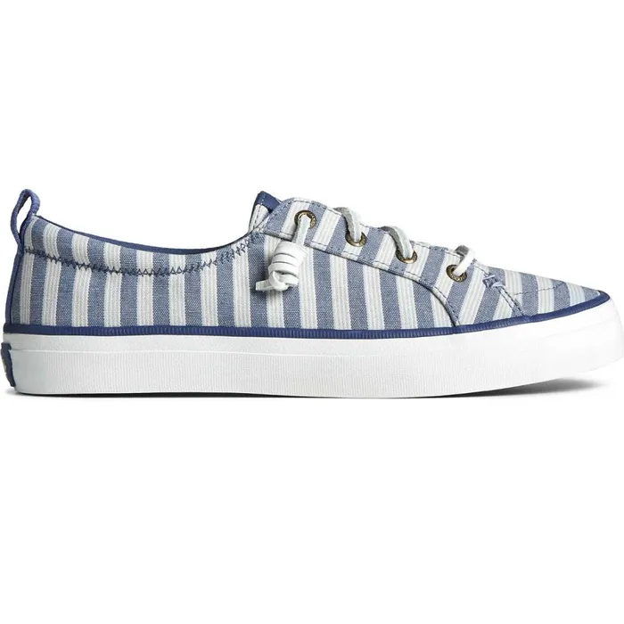 Sneakers Women Sperry SeaCycled Crest Vibe Striped Textile Sneaker Navy