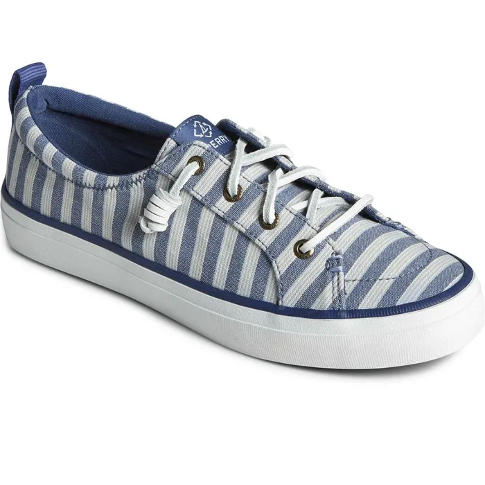 Sneakers Women Sperry SeaCycled Crest Vibe Striped Textile Sneaker Navy Sneakers Women Sperry SeaCycled Crest Vibe Striped Textile Sneaker Navy