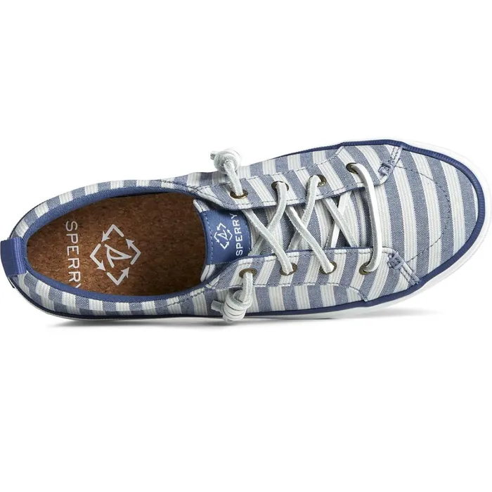 Sneakers Women Sperry SeaCycled Crest Vibe Striped Textile Sneaker Navy Sneakers Women Sperry SeaCycled Crest Vibe Striped Textile Sneaker Navy